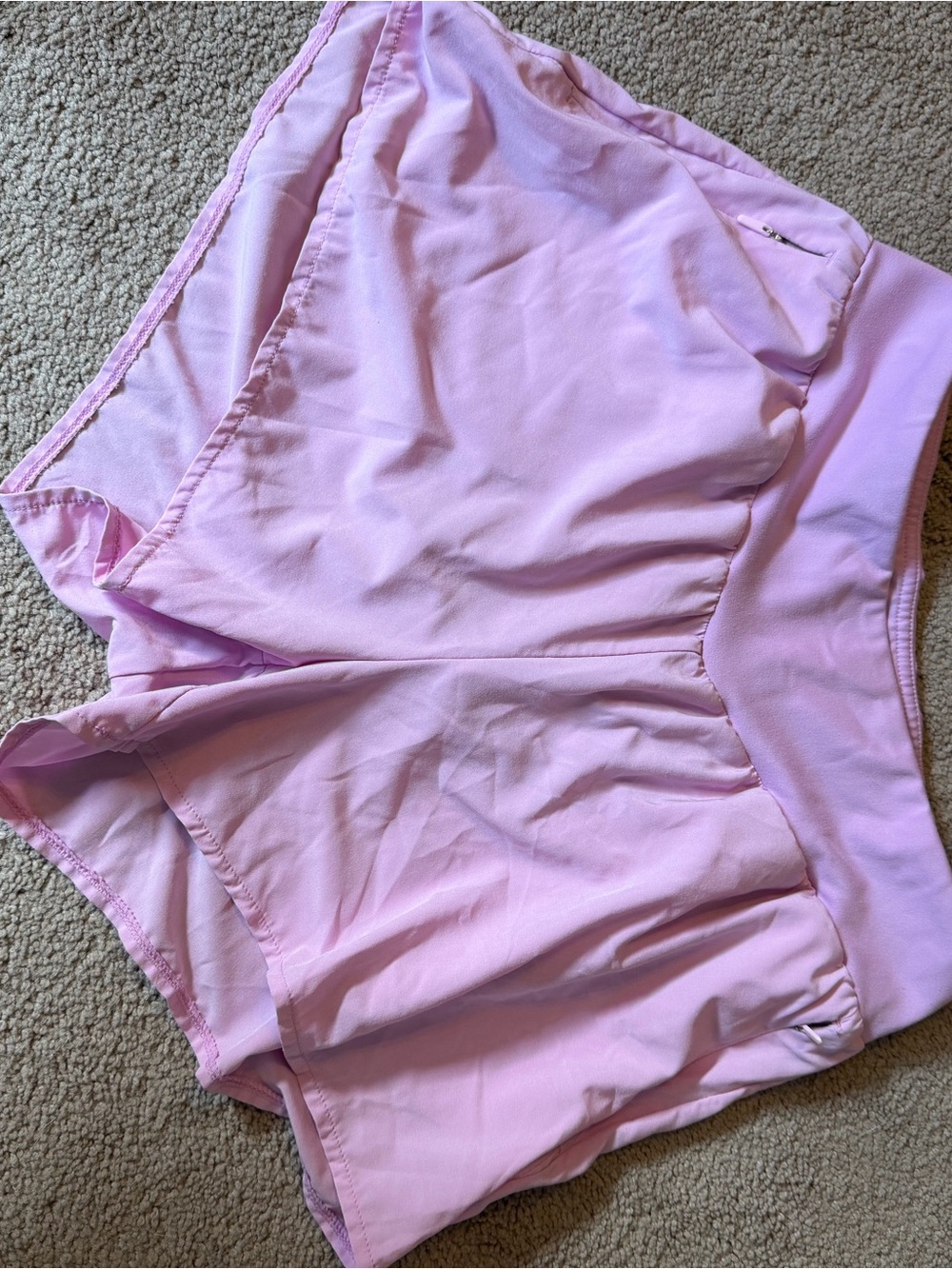 Zella Light Pink Athletic Running Shorts
